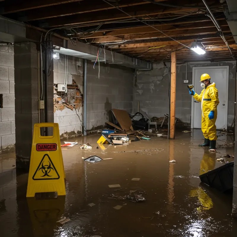 Flooded Basement Electrical Hazard in Princeville, HI Property